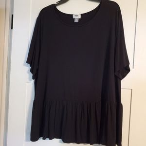 Old Navy Black peplum top